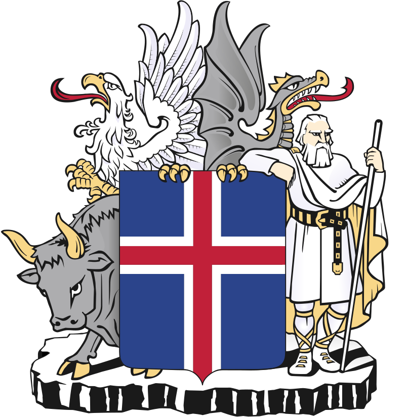 Coat of arms of Iceland svg