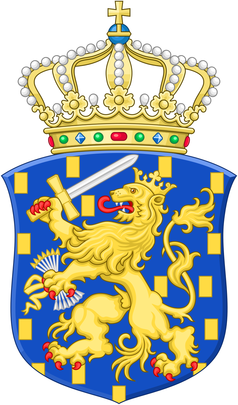 The coat of arms of the Netherlands