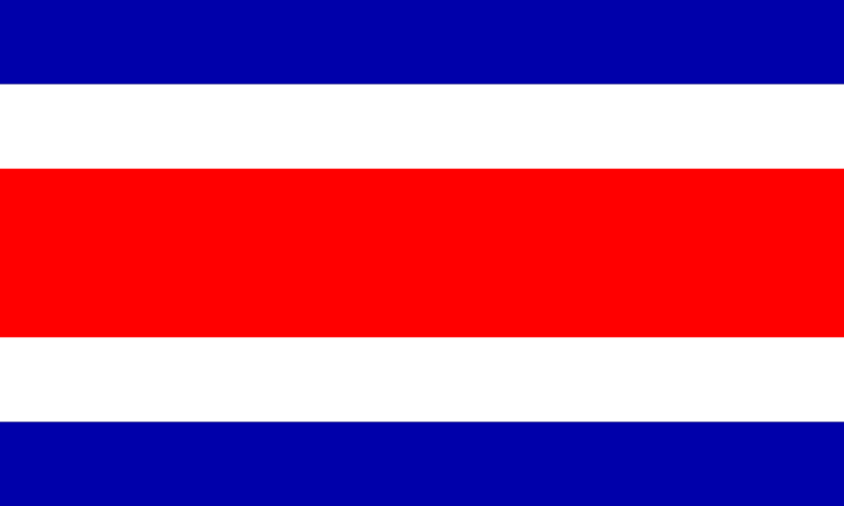 Flag costa rica svg